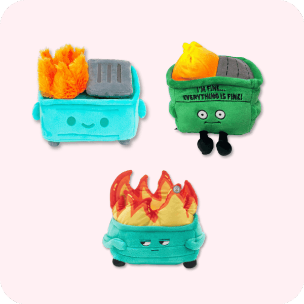 Dumpster Fire Plush Bundle